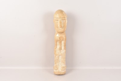 Lot 294 - A large carved stone Figure