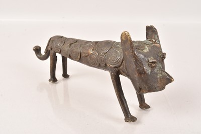 Lot 296 - An Ashanti Bronze Animal Figure