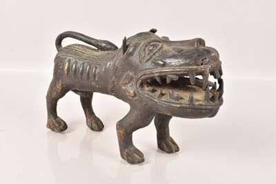 Lot 298 - A Benin Bronze Animal Figure