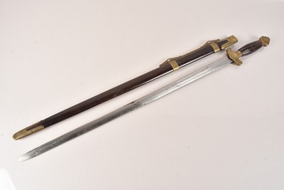 Lot 303 - A Chinese Jian Style sword