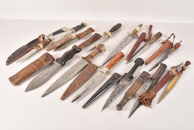 Lot 310 - A collection of Tribal and other knives