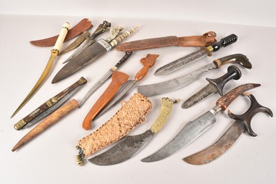 Lot 311 - A collection of Tribal and other knives