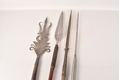 Lot 314 - A Group of Four African Spears