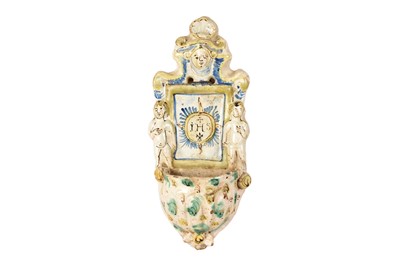 Lot 332 - A Faience Holy Water Stoop