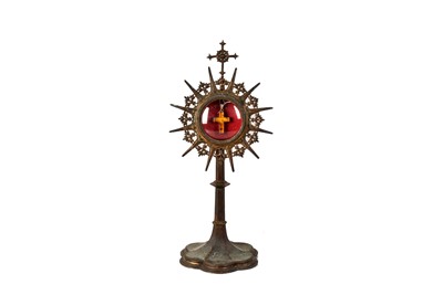 Lot 334 - A Brass Monstrance