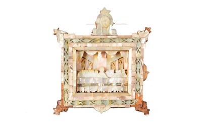 Lot 339 - A Mother of Pearl Last Supper Diorama