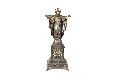 Lot 355 - A cast metal figure of Jesus Christ