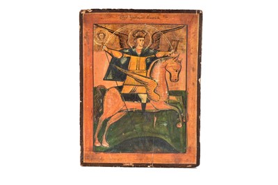 Lot 383 - An Icon of Archangel St Michael