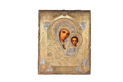 Lot 389 - An Icon of Our Lady of Kazan