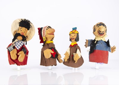 Lot 270 - Four Chad Valley Hank the Cowboy hand-puppets