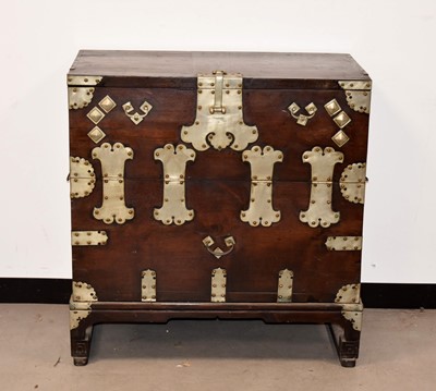 Lot 432 - A 20th Century Korean softwood Storage Chest