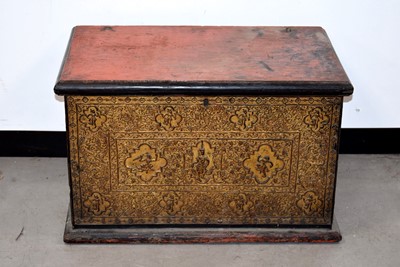 Lot 437 - A 19th Century Siamese Hardwood Blanket Box