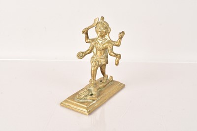 Lot 458 - An early 20th Century Indian Hindu Bronze Figure of Kali