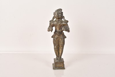 Lot 459 - A scarce 19th Century Indian Bronze of Arjuna