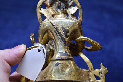 Lot 460 - A Sino-Tibetan Bronze Vajradhara Yab-Yum Figure