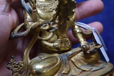 Lot 460 - A Sino-Tibetan Bronze Vajradhara Yab-Yum Figure