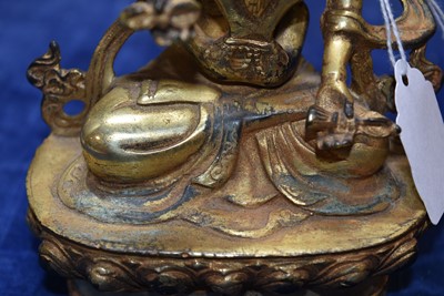 Lot 460 - A Sino-Tibetan Bronze Vajradhara Yab-Yum Figure