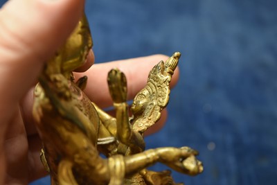 Lot 460 - A Sino-Tibetan Bronze Vajradhara Yab-Yum Figure
