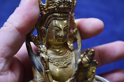 Lot 460 - A Sino-Tibetan Bronze Vajradhara Yab-Yum Figure