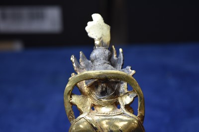 Lot 460 - A Sino-Tibetan Bronze Vajradhara Yab-Yum Figure