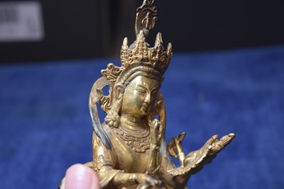 Lot 460 - A Sino-Tibetan Bronze Vajradhara Yab-Yum Figure