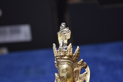 Lot 460 - A Sino-Tibetan Bronze Vajradhara Yab-Yum Figure