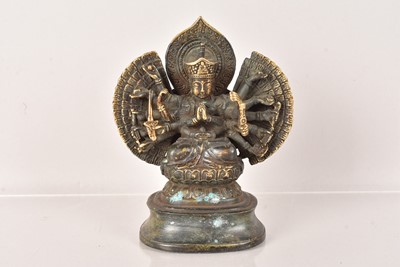 Lot 464 - A Bronze figure of a Avalokiteshvara Buddha