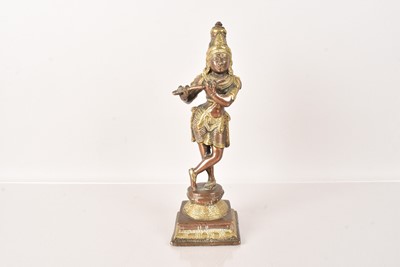 Lot 478 - A late 19th Century/early 20th Century Bronze Krishna