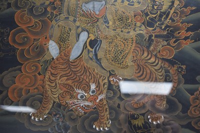 Lot 486 - A Tibetan Thangka of Vajrapani