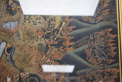 Lot 486 - A Tibetan Thangka of Vajrapani