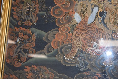 Lot 486 - A Tibetan Thangka of Vajrapani