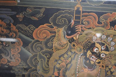 Lot 486 - A Tibetan Thangka of Vajrapani
