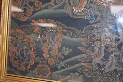 Lot 486 - A Tibetan Thangka of Vajrapani