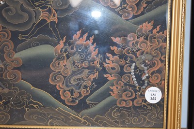 Lot 486 - A Tibetan Thangka of Vajrapani