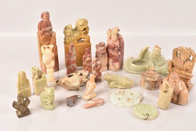 Lot 511 - A collection of Oriental Soapstone Seals