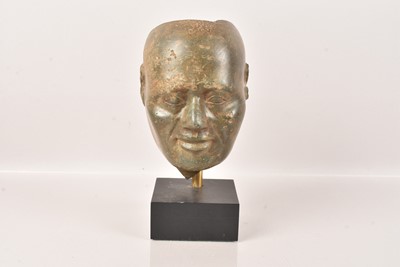 Lot 518 - An Oriental Carved Stone Bust