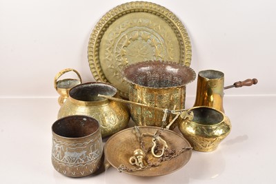 Lot 524 - Middle Eastern Brass Ware (7)