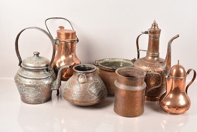 Lot 525 - Middle Eastern Copper Ware (7)