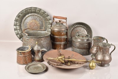 Lot 526 - Middle Eastern Copper and Other Metal Ware (11)