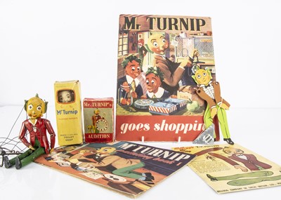 Lot 282 - Mr Turnip toys and ephemera