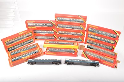 Lot 97 - Hornby 00 gauge Inter-City coaches  in blue/grey liveries (20)