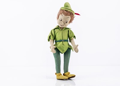 Lot 291 - An O’Lis (French) Walt Disney’s Peter Pan felt doll 1950s