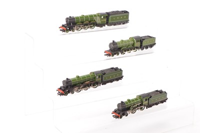 Lot 116 - Hornby 00 gauge LNER green Steam Locomotives and tenders (4)