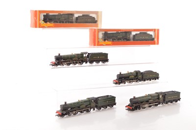 Lot 117 - Hornby 00 gauge GWR green Steam Locomotives and tenders (6)