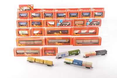 Lot 136 - Hornby and other  00 gauge Freight Wagons all in Private Owner liveries  (23)