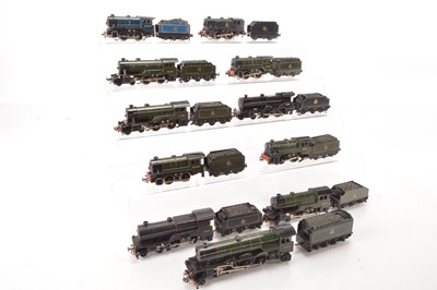 Lot 165 - Trix 00 Gauge boxed and unboxed 'Scotsman' Compound and Tank and Tender Locomotives (22 including Tenders)