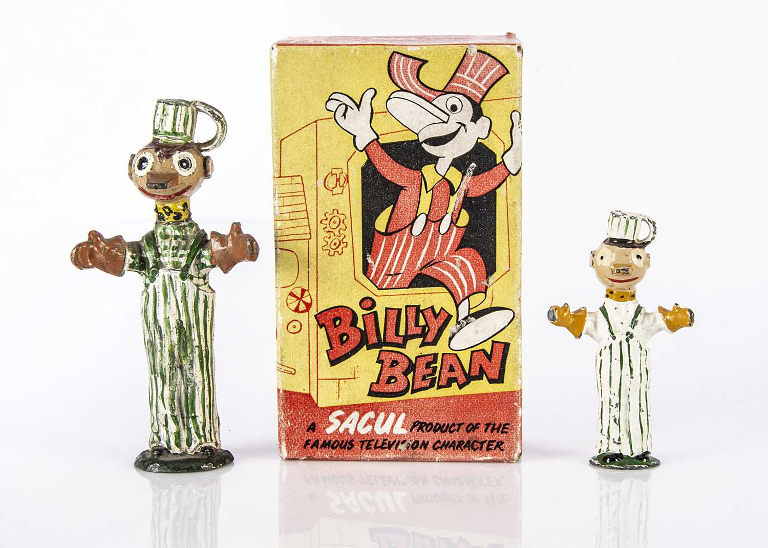 Lot 298 - A Sacul hollow-cast lead BBC children’s television Billy Bean & His Funny Machine 1950s