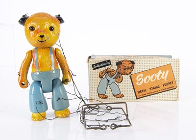 Lot 300 - A rare Luntoy hollow-cast lead Sooty Metal String Puppet 1950s