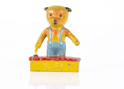 Lot 301 - A Luntoy hollow-cast lead Sooty playing xylophone 1950s