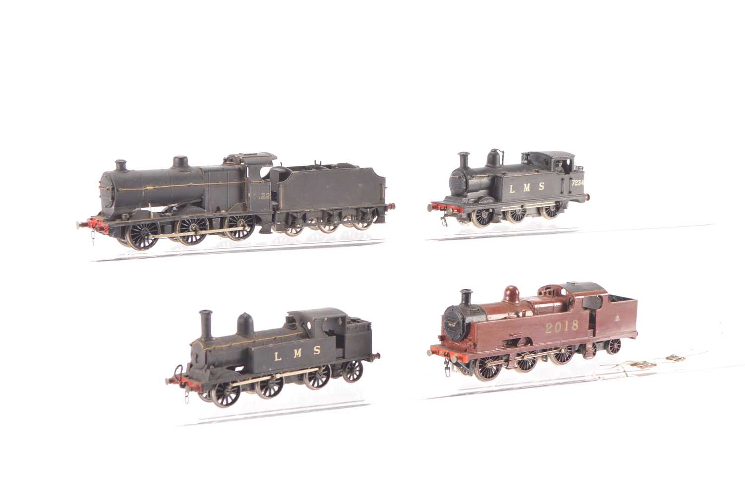Lot 229 - LMS 00 Gauge kitbuilt Steam Locomotives (4)